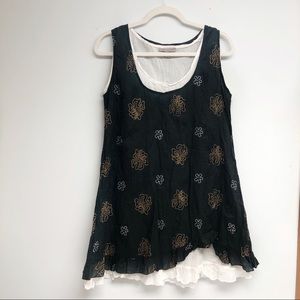 3/$25 Peppermint Bay Cotton Light Layer Tunic Top